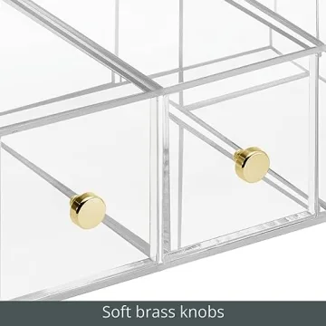 mDesign Kitchen Pantry Storage Organizer with 3 Drawers