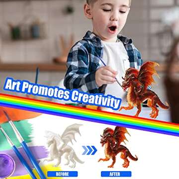 Creative SOLDAY Paint Your Own Dragon Kits for Kids