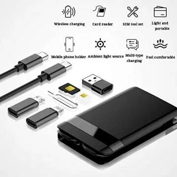 Multi-Function Urban Survival Card - Wireless Charger & More