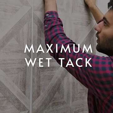 Roman PRO-880 Wallpaper Adhesive & Paste for Any Wallcovering - Ultra Clear Strippable, 1 Gallon(330 sq. ft)