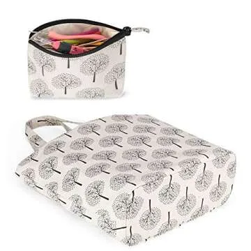 Stylish and Durable Yarwo Knitting Bag with Zipper Pouch