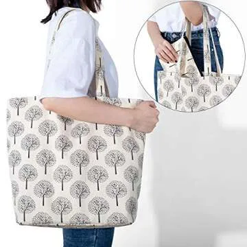 Stylish and Durable Yarwo Knitting Bag with Zipper Pouch