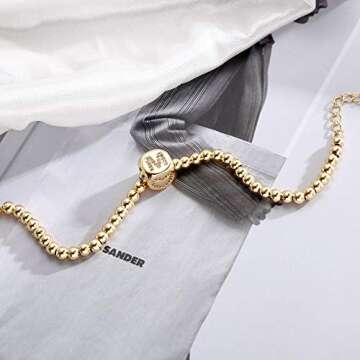 Yoosteel Gold Filled Initial Bracelets for Women