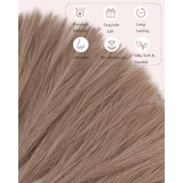 Exquisite Faux Pampas Grass Decor for Elegant Homes