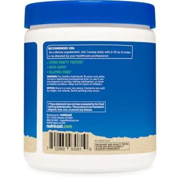 Nutricost Organic Chlorella Powder 8oz - 3000mg Per Serving - Non-GMO, Gluten Free