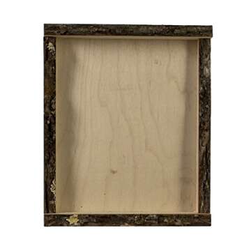 Walnut Hollow 41202 Natural Bark Edge Shadow Box for Arts, Crafts & Home Decor, Large