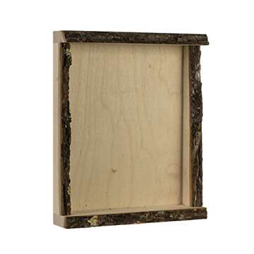 Walnut Hollow 41202 Natural Bark Edge Shadow Box for Arts, Crafts & Home Decor, Large