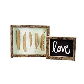 Walnut Hollow 41202 Natural Bark Edge Shadow Box for Arts, Crafts & Home Decor, Large