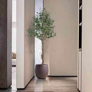AnTing Artificial Olive Tree 6FT Faux Olive Branches and Fruits with Pot for Home Decor Indoor Gift