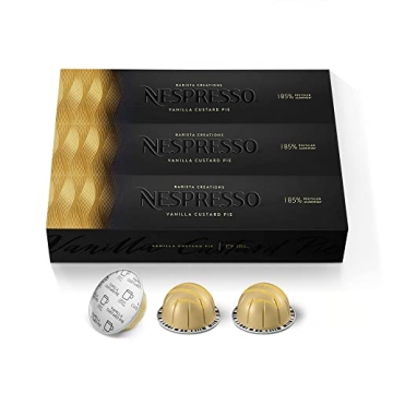 Nespresso Vanilla Custard Pie Capsules for Delish Coffee