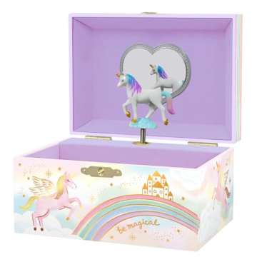 Giggle & Honey Musical Unicorn Jewelry Box - Perfect Gift for Girls!