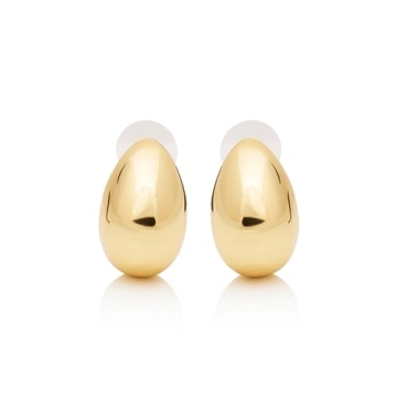 Stylish Kenneth Jay Lane Gold Dome Earrings for Women