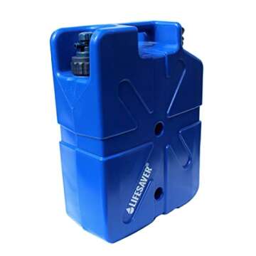 Lifesaver Systems 20,000 Liter Capacity Filtering Can, Dark Blue, One Size, LFJC20DBVC