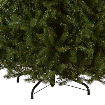 National Tree Company Artificial Full Christmas Tree, Green, Dunhill Fir, Includes Stand, 9 Feet