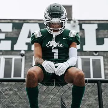 Nxtrnd G1 Youth Football Gloves, Kids Sticky Receiver Gloves (White, Youth Medium)