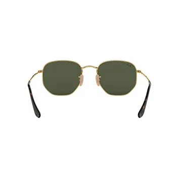 Ray-Ban RB3548N Hexagonal Sunglasses Gold G-15 Green 51mm