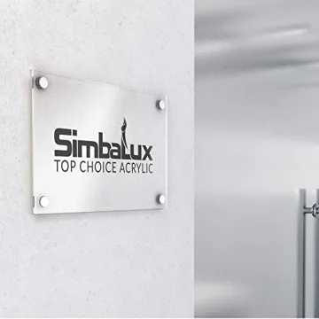 SimbaLux 12" Clear Acrylic Sheets for DIY Projects