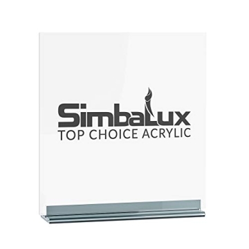 SimbaLux 12" Clear Acrylic Sheets for DIY Projects