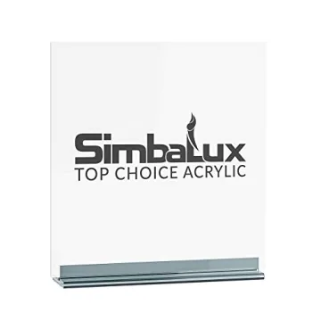 SimbaLux 12" Clear Acrylic Sheets for DIY Projects