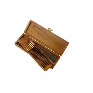 Speedball Art Products 1200 Escoda Reserva Series Watercolor Brush Set, Pure Kolinsky-Tajmyr, Set of 6 Brushes