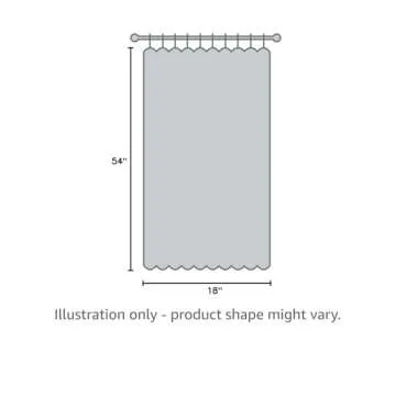 HLC.ME Abbey Faux Linen Textured Semi Sheer Privacy Light Filtering Transparent Thick Half Short Grommet Curtain Valance Topper for Small Windows, Kitchen & Bathroom (54 W x 18 L, White)