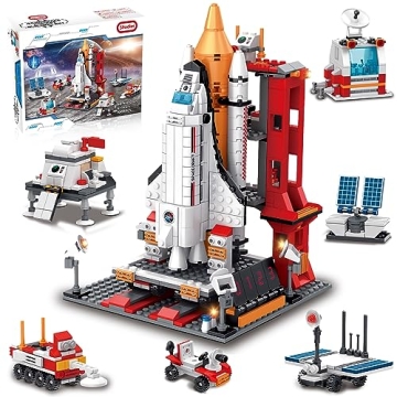 Sitodier Space Exploration Shuttle Toys for 8-12 and 8-14 Years Boys Kids, 1008pcs 7 Models Aerospac...