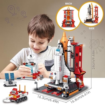 Sitodier 1008pcs Space Shuttle Building Set for Kids