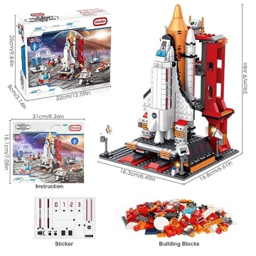 Sitodier 1008pcs Space Shuttle Building Set for Kids