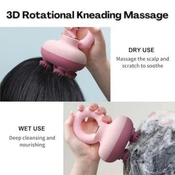 Homesnew Cordless Scalp Massager for Hair Growth & Relaxation