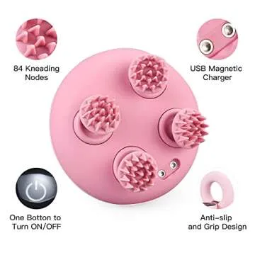 Homesnew Cordless Scalp Massager for Hair Growth & Relaxation