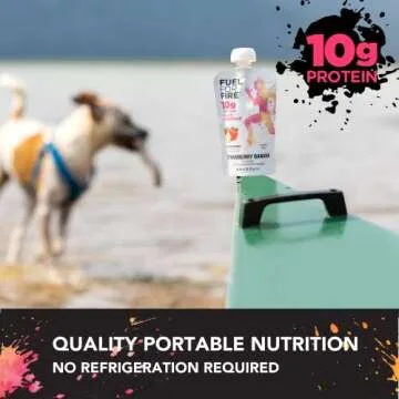 Fuel for Fire Protein Smoothie Pouch - Team Sports Variety (12-Pk) | Healthy Snack & Recovery | No Sugar Added, Dietitian Approved | Functional Fruit Smoothies | Gluten Free, Kosher (4.5oz pouches)