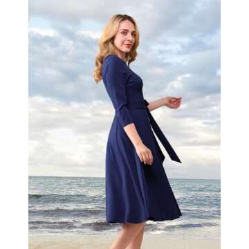 DRESSTELLS Vintage Formal Dress for Women - Elegant Wedding Guest Dress