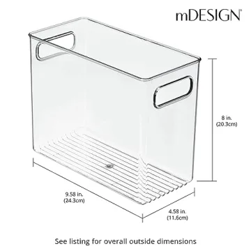 mDesign Stackable Storage Bins for Beauty and Bathroom