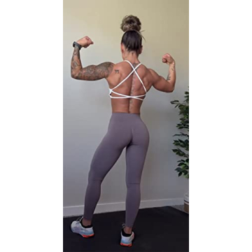 Aoxjox Women's Backless Ivy Sports Bra for Comfort