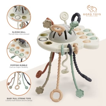 GOPO TOYS Montessori Pull String Toy for Toddlers