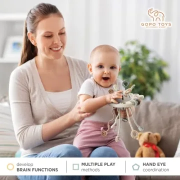 GOPO TOYS Montessori Pull String Toy for Toddlers