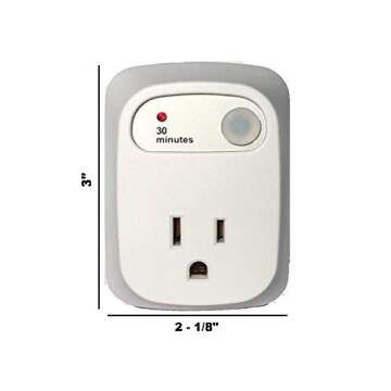 Simple Touch C30004 Auto Shut-Off Timer Outlet for Hair Appliances