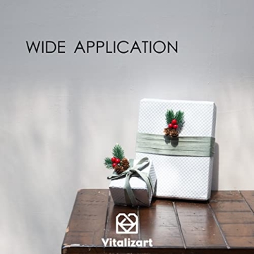 Vitalizart Dusty Green Velvet Ribbon Set for Crafting