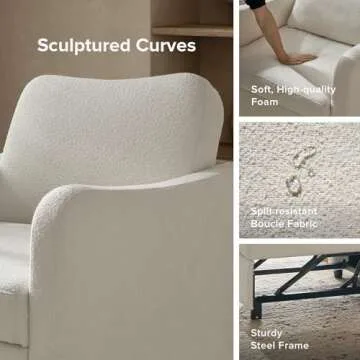 mopio Sophie 4-in-1 Convertible Chair Bed for Small Spaces