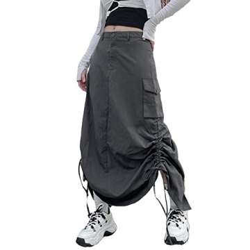 Women Long Cargo Skirts with Pockets for Stylish Comfort