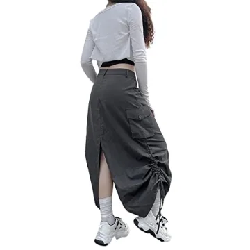 Women Long Cargo Skirts with Pockets for Stylish Comfort