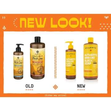 Alaffia African Black Soap 2-Pack for Face Body Hair