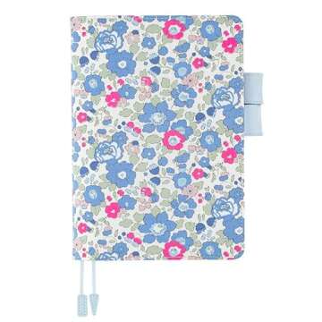 Hobonichi Techo Cousin Cover A5 Liberty Betsy Neon Blue