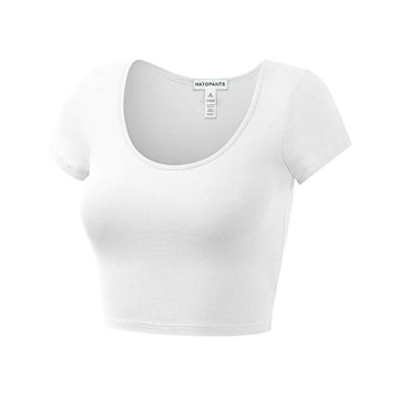 Stylish Women's Scoop Neck Crop Tops for Daily Wear