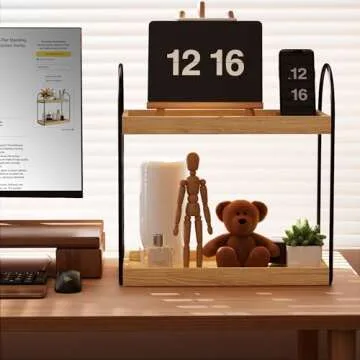 Xeapoms 2-Tier Bathroom Countertop Organizer for Efficient Storage