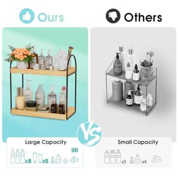 Xeapoms 2-Tier Bathroom Countertop Organizer for Efficient Storage