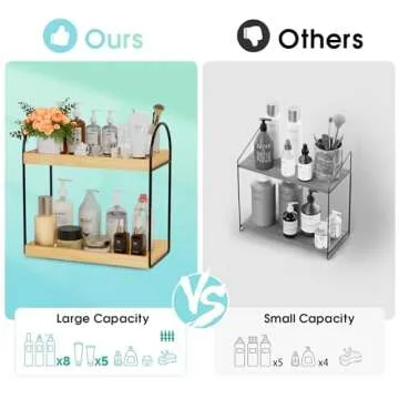 Xeapoms 2-Tier Bathroom Countertop Organizer for Efficient Storage