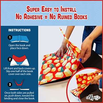 Fun Design, Easy Apply Book Covers for Students