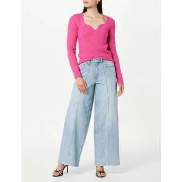 The Drop Women's Frida Relaxed Fit Jeans, Light Indigo, 30