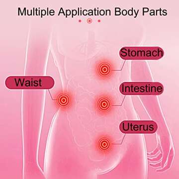 Portable Cordless Heating Pad for Menstrual Pain Relief